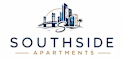 A logo for Southside Apartments featuring a stylized city skyline.