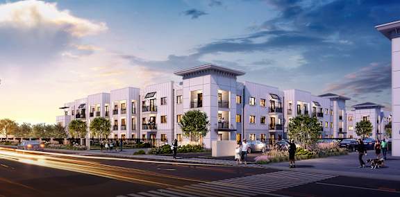 Exterior of Marquee Square Apartments in Tampa, FL