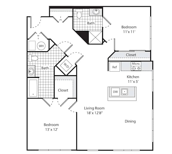 A floor plan for a property called The Park Place is displayed.