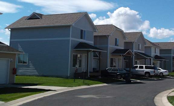 Image of buildings and road beside them