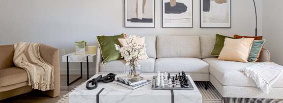 a living room with a couch at 