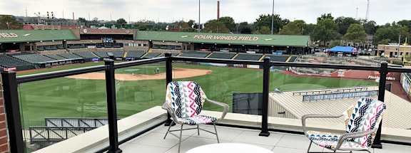 Balcony View Area at The Ivy at Berlin Place, South Bend, Indiana