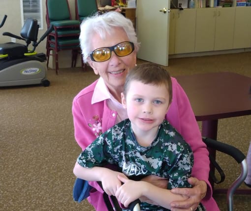 Family visits at Elison Assisted Living of Minot