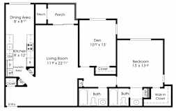 1 bed 2 bath B at The Apartments at Owings Run, Maryland, 21117