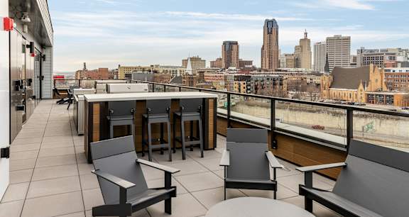Rooftop skydeck at The Balsam on Broadway