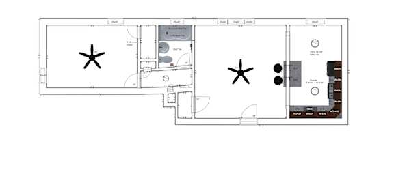 1 Bedroom 1 Bath 585 Sq. Ft. Alba Villa Floor Plan at Integrity Gold Coast Apartments, Lakewood, OH