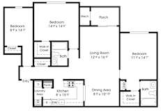 3 bed 2 bath C at The Apartments at Owings Run, Owings Mills, Maryland