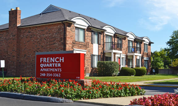 Beautiful Brick Construction at French Quarter Apartments,48034, MI