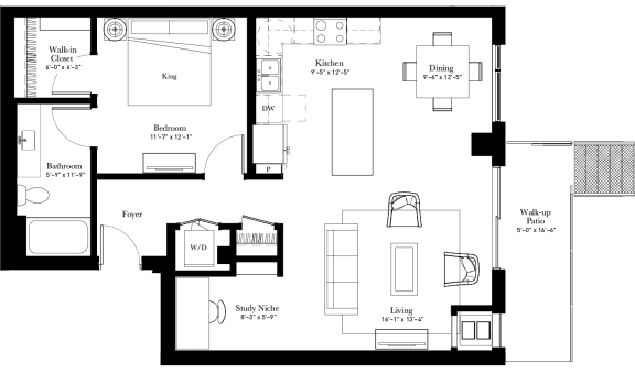 Wintergreen apartment floor plan