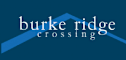 Burke Ridge Crossing logo on a blue background.
