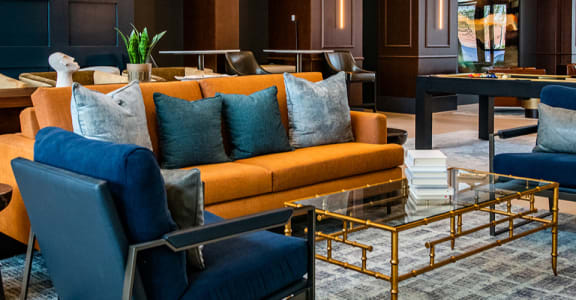 Seating area view at The Villas at Waterside, Kansas, 66214