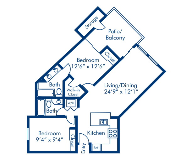 Newport Palms 2x2 E Floor Plan