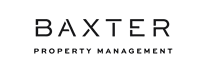 The image shows the word "BAXTER" in large, bold letters.