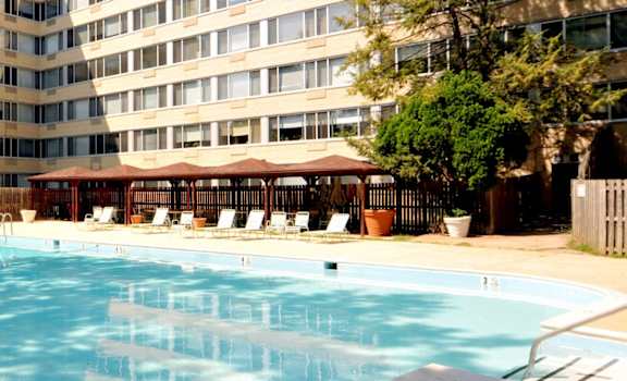 large outdoor pool and deck
