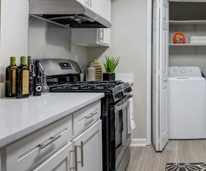 kitchen with stainless steel appliances