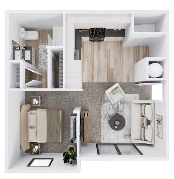 Spire Deer Valley Apartments in Phoenix, Arizona 1x1 A Floor Plan