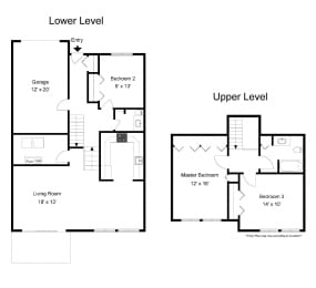 Three Bedroom Townhouse at Long Pond Shores Waterfront Apartments, Rochester, NY