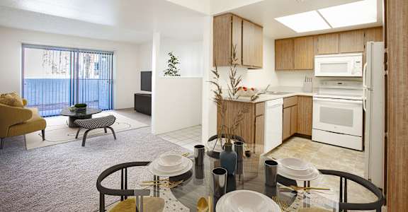 One Bedroom Common Areas at Townhomes on the Park in Phoenix Arizona 2023