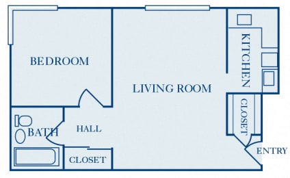 Quality Hill Towers - A6 - 1 bedroom - 1 bath