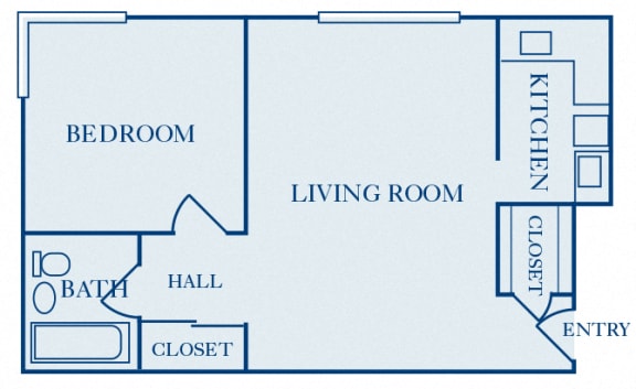 Quality Hill Towers - A6 - 1 bedroom - 1 bath