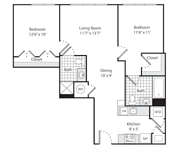 A floor plan for a property called The Washington shows the layout of the rooms.