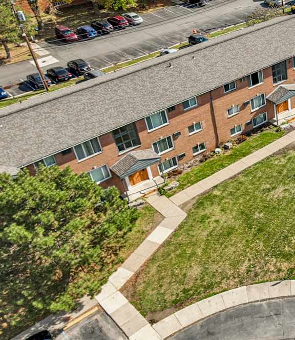 Open Air Courtyard at The Loop on Greenfield Apartments, Michigan, 48237