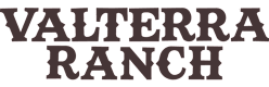 The image displays the words "VALTERRA RANCH" in large, brown letters.