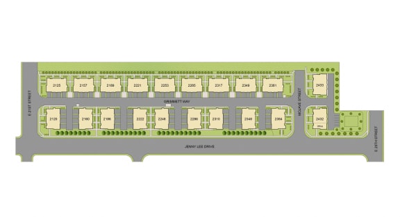Site Map at Orchard Park Townhomes, Idaho Falls Idaho