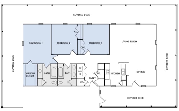 Island Park - C1 - 3 bedrooms and 2 bath