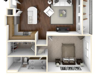 Floor Plan 2 Bed 2 Bath