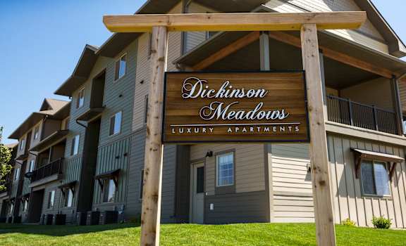 Image of Dickinson Meadows sign