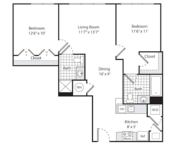 A floor plan for a property called The Washington shows the layout of the rooms.