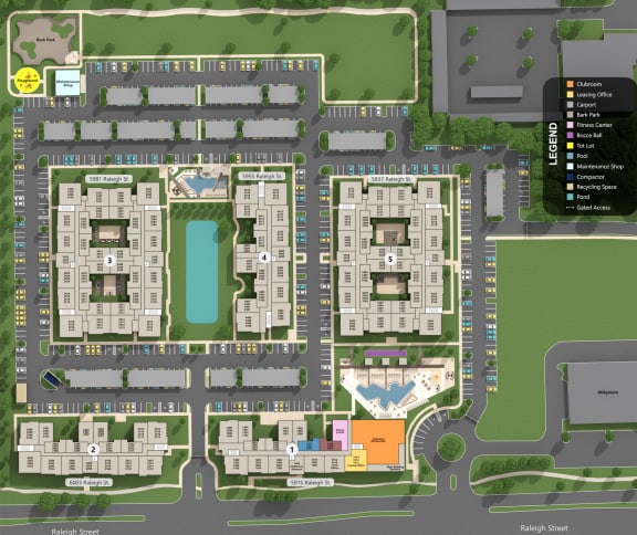a map of the campus