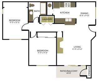 a floor plan of a house