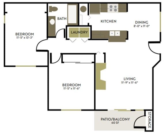 a floor plan of a house