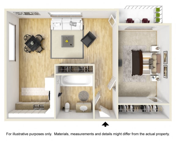 Floor Plan  Connery Place | One Bedroom Floor Plan