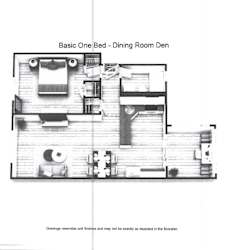 Standard 1 Bedroom w/Den Floorplan at Greenbelt Properties, Greenbelt, Maryland