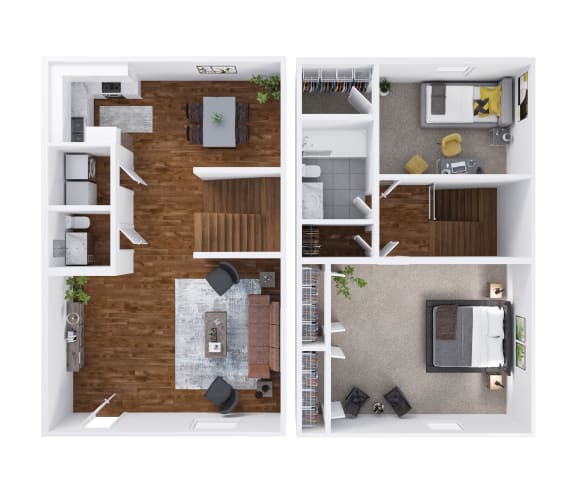 2 Bedroom 1.5 Bathroom Townhome