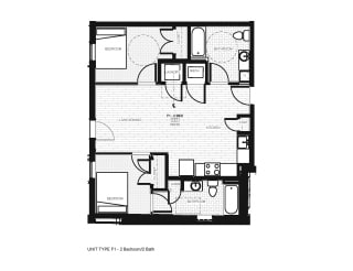 Franklin Lofts and Flats Floor Plan Diagram F1