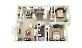 Broadway 2 bed 1 bath apartment at Miramonte Lodge, Milwaukie, 97222