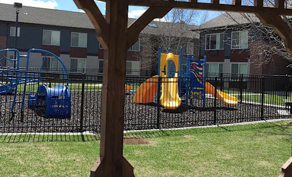 Image of a playground outside the apartments
