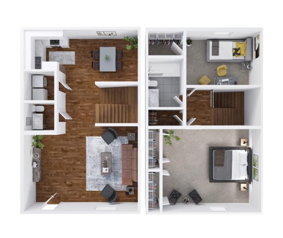2 Bedroom 1.5 Bathroom Townhome