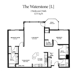 The Waterstone Handicap Accessible Floorplan The Waterstone Handicap Accessible Floorplan at Waterstone Place, Minnetonka, Minnesota