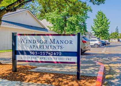 Windsor Manor Sign