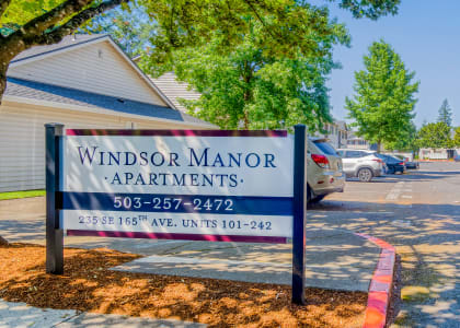 Windsor Manor Sign