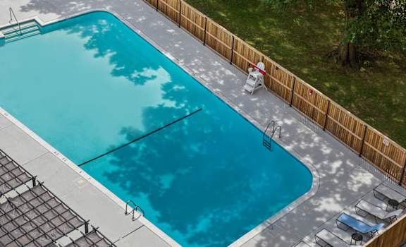 pool and outdoor lounge