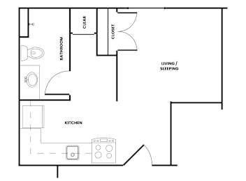 A floor plan of a unit type A-2 is shown with labeled rooms.