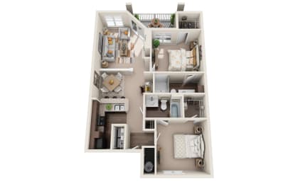 Britton Woods Apartments Walnut Floorplan Two Bedroom Spacious Layout