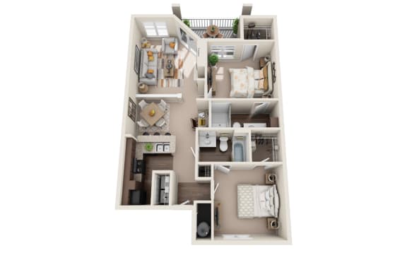 Britton Woods Apartments Walnut Floorplan Two Bedroom Spacious Layout