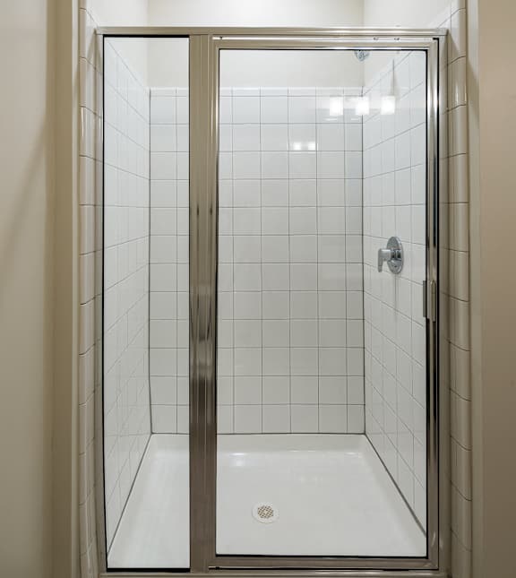 Glass-Enclosed Showers, at The Kirkwood, Atlanta, GA
